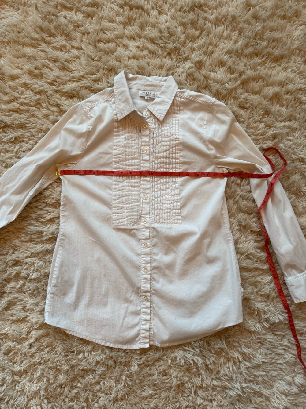 Joseph A white blouse women’s size medium - Picture 3 of 5